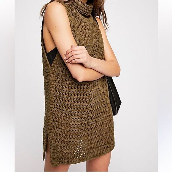 FREE PEOPLE Womens Vest Northern Lights Knit - Picture 1 of 6